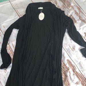 Black Long Sleeve Duster